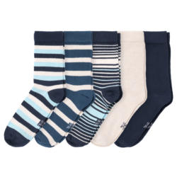 5 Paar Jungen Socken in verschiedenen Dessins