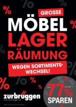 Zurbrüggen Zurbrüggen: Möbel Lagerräumung - bis 17.08.2024