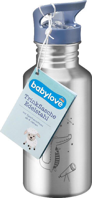 babylove Trinkflasche Kinder Edelstahl, 500 ml