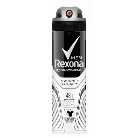 РЕКСОНА | REXONA МЕН СПРЕЙ АКВА ИНВИЗИБЪЛ БЛЕК & УАЙТ 150МЛ