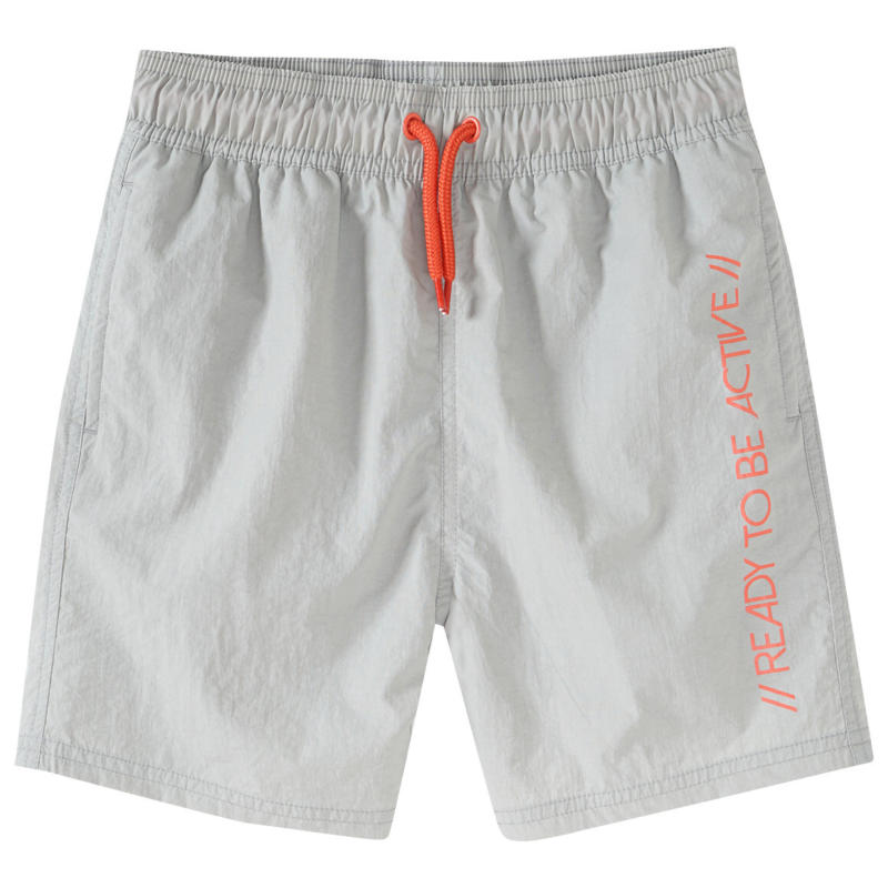 Jungen Badeshorts mit Schriftzug (Nur online)