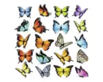 Hornbach Wandsticker Schmetterlinge 30x30 cm