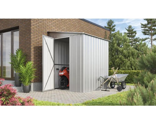 Gartenhaus Globel Lean to 171 x 144 cm silber-metallic