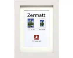 Bilderrahmen Holz Zermatt weiß 13x18 cm