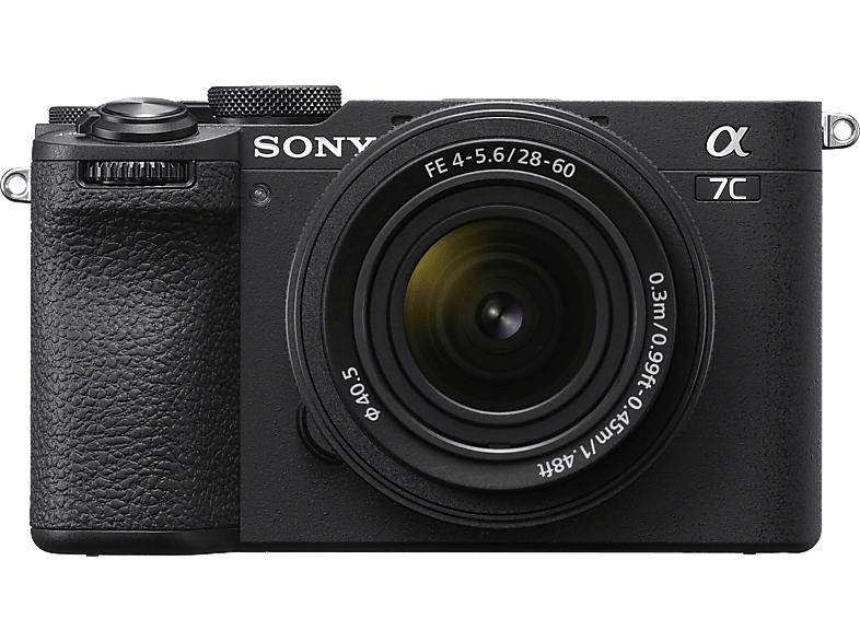 Sony Alpha 7CII spiegellose Vollformatkamera (Schwarz) mit Sony SEL2860 Kompaktes Standard-Zoomobjektiv; Systemkamera Set