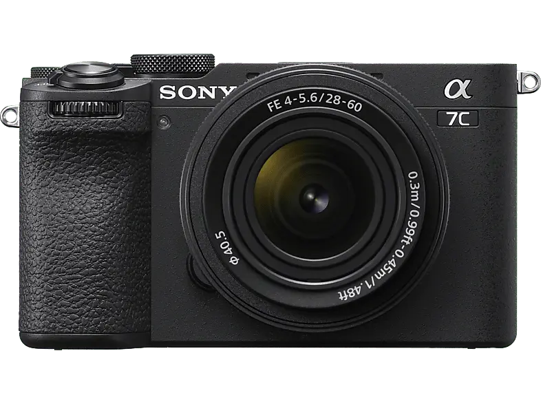 Sony Alpha 7CII spiegellose Vollformatkamera (Schwarz) mit Sony SEL2860 Kompaktes Standard-Zoomobjektiv; Systemkamera Set