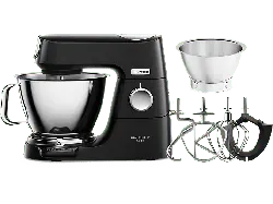 Kenwood KVC85.004BK Titanium Chef Baker Küchenmaschine mit EasyWeight, Schwarz (Rührschüsselkapazität: 5 l, 1200 Watt)