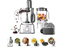 Kenwood 0W22010074, FDP65.820SI MultiPro Express, Kompakte Küchenmaschine Silber (Rührschüsselkapazität: 3 l, 1000 Watt)