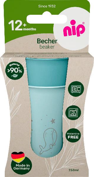 Nip Trinkbecher eat green blau