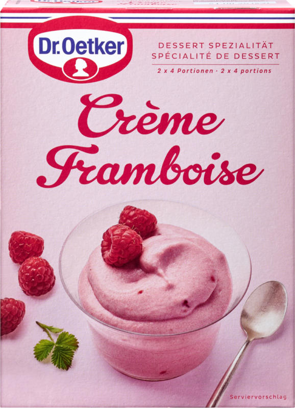 Crème Framboise Dr. Oetker, 140 g