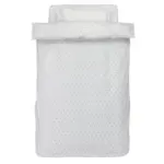 JYSK JYSK Lenjerie pat+cearșaf percal OLGA 140x200 albst/alb