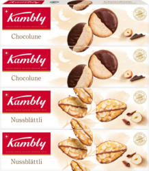 Biscuits Chocolune & Feuille aux Noisettes Kambly, 380 g