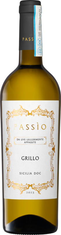 Passio Grillo da uve leggermente appassite Sicilia DOC, Italia, Sicilia, 2023, 75 cl