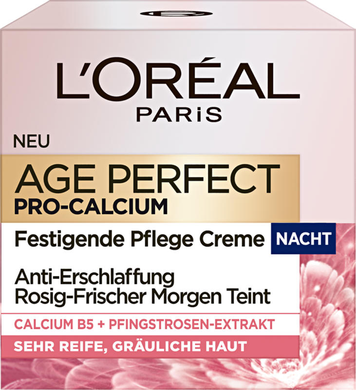 L’Oréal Age Perfect Pro-Calcium Rosé-Nachtcrème, 50 ml