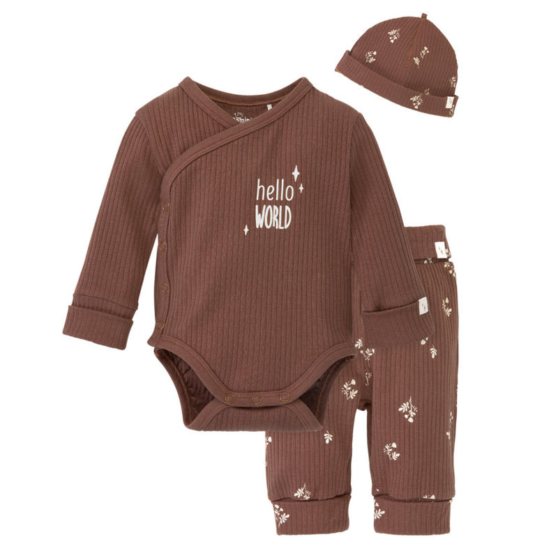 Newborn Wickelbody, Leggings und Mütze (Nur online)