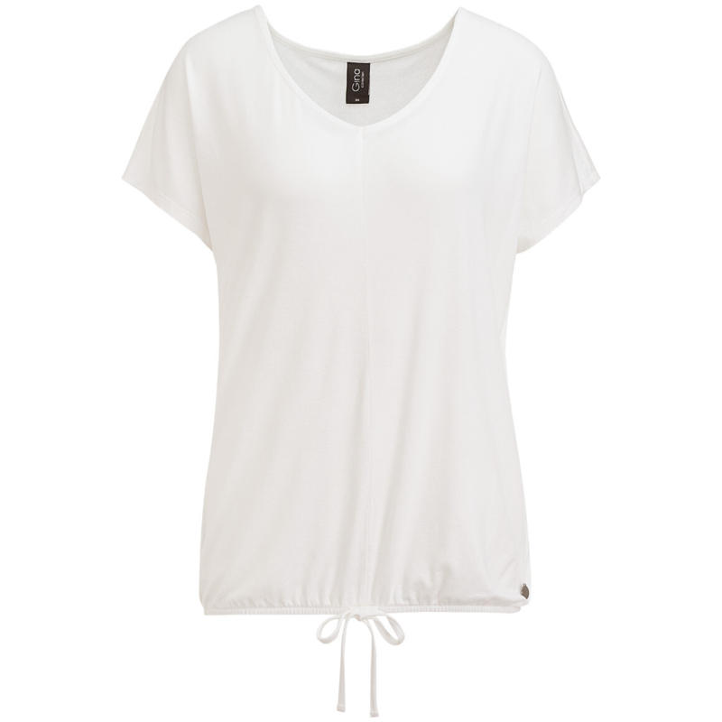 Damen T-Shirt mit elastischem Saum