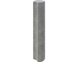 Verbundpalisade mit Hohlkehle grau 20 x 100 cm