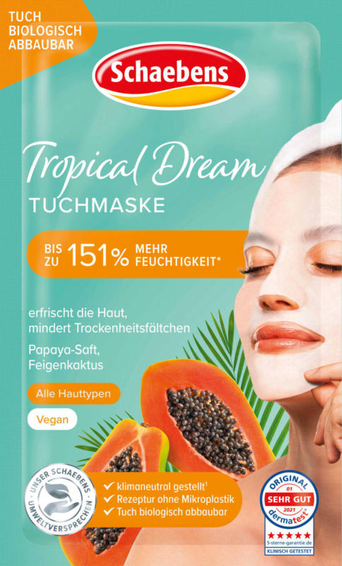 Schaebens Tuchmaske Tropical Dream