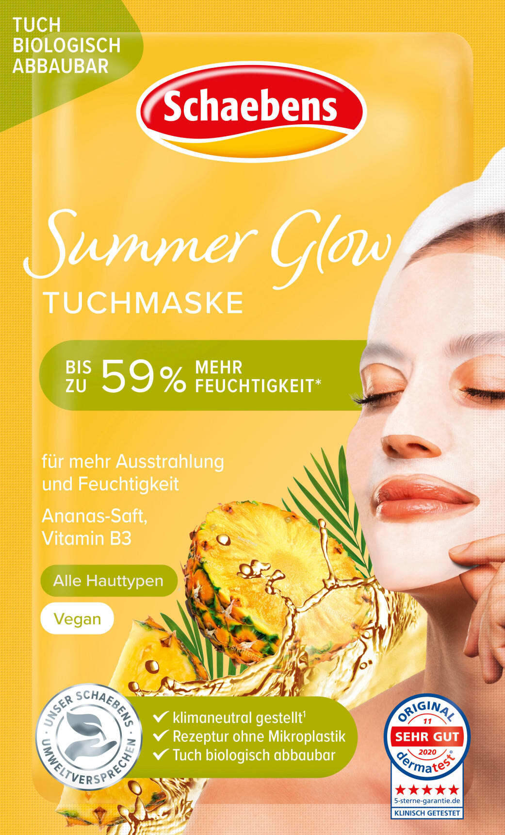 Schaebens Tuchmaske Summer Glow