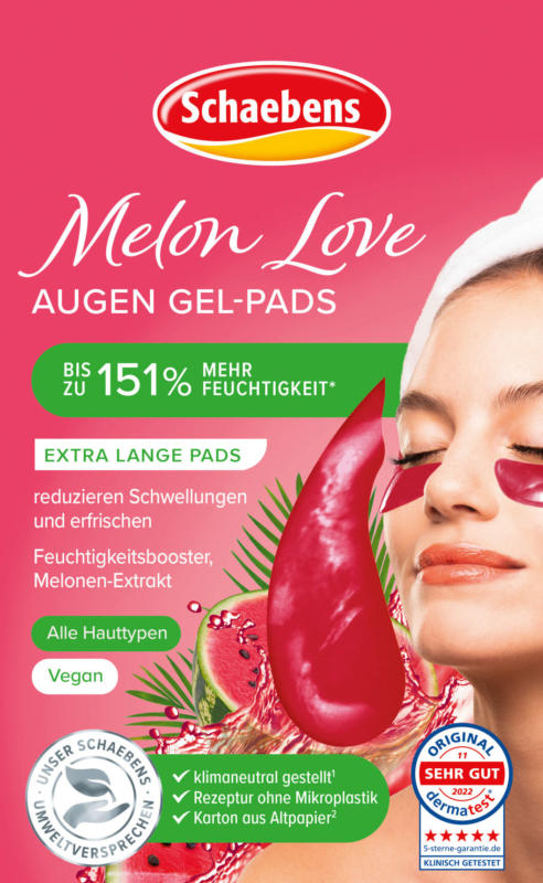 Schaebens Augen Gel-Pads Melon Love (1 Paar)