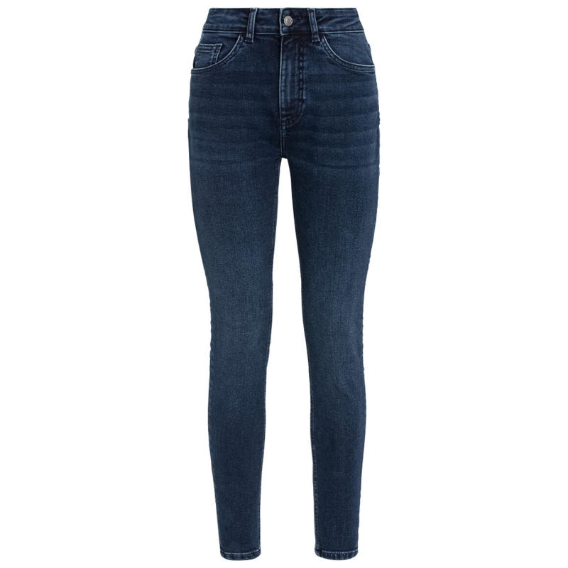 Damen Skinny Jeans mit Used-Waschung (Nur online)