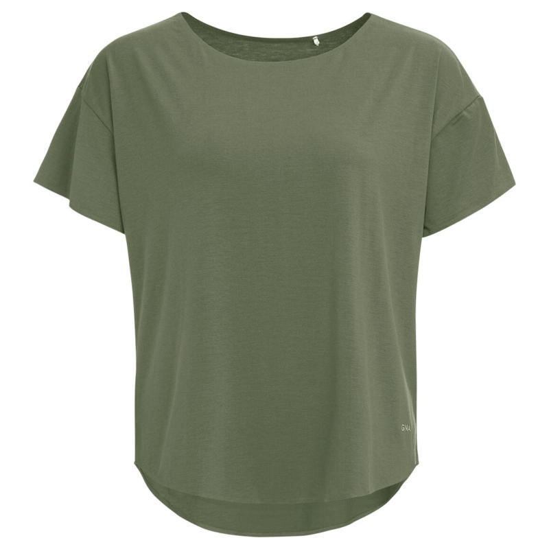 Damen Sport T-Shirt unifarben (Nur online)