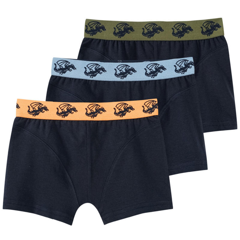 3 Jungen Boxer mit Elastikbund