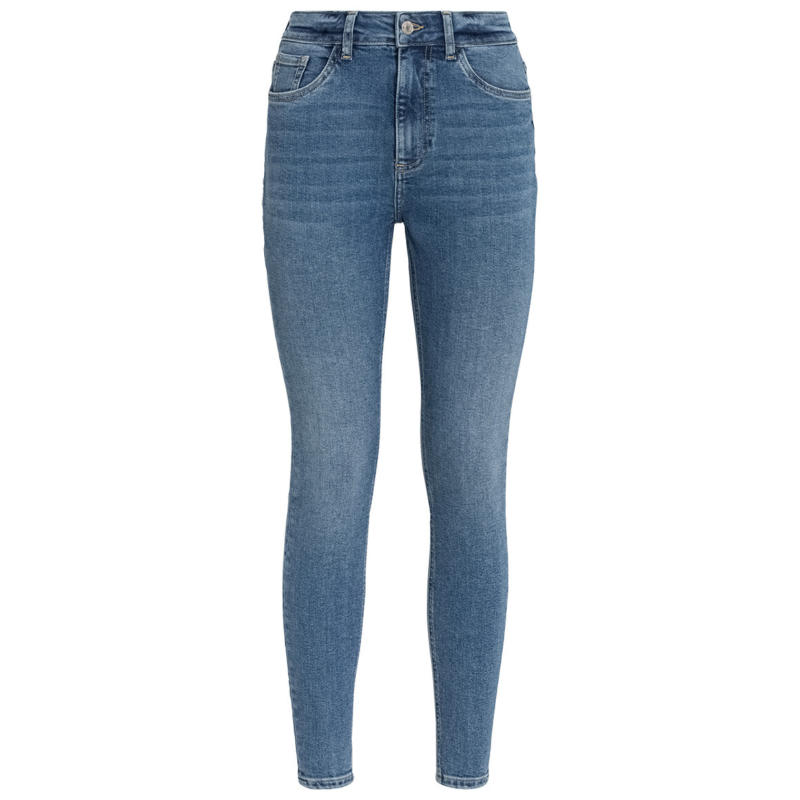 Damen Skinny Jeans mit Used-Waschung (Nur online)