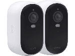 MediaMarkt Arlo Essential Gen2 Überwachungskamera (Anzahl Kameras: 2, für Innen + Außen, Nachtsichtfunktion, Akkubetrieb, Weiß) - bis 24.07.2024