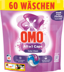 Detersivo All in 1 Caps Color Clean Omo, 60 pièces