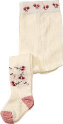 ALANA Strumpfhose mit Blumen-Motiv, beige, Gr. 86/92