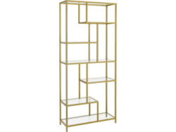 Libreria CRYSTAL SONGMICS 30x80x180.8cm oro