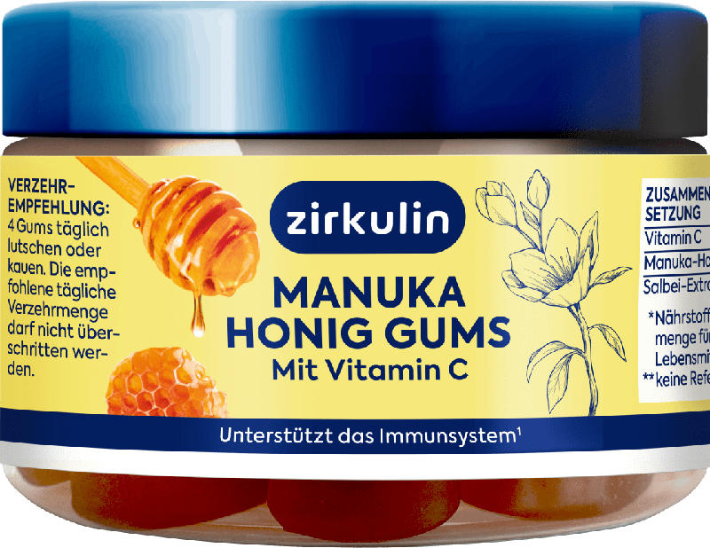 Zirkulin Manuka Honig Gums 25 Weichgummis