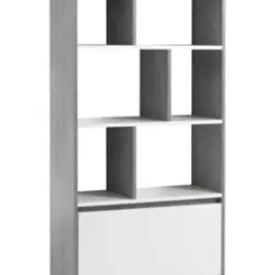 JYSK Bibliotecă BILLUND 1 sertar 3 rafturi alb/beton