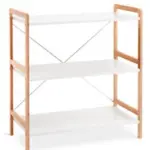 JYSK JYSK Etajeră BROBY 3 rafturi bambus/alb