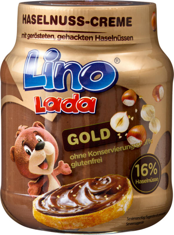 Crème aux noisettes Lino Lada Gold Podravka, 350 g