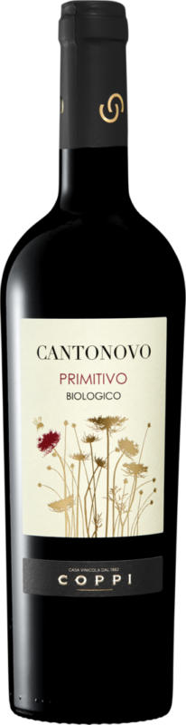 Bio Cantonovo Primitivo Puglia IGP, Italien, Apulien, 2020, 75 cl