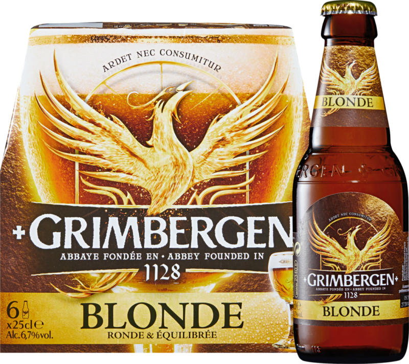 Grimbergen Bier Blonde, 6 x 25 cl