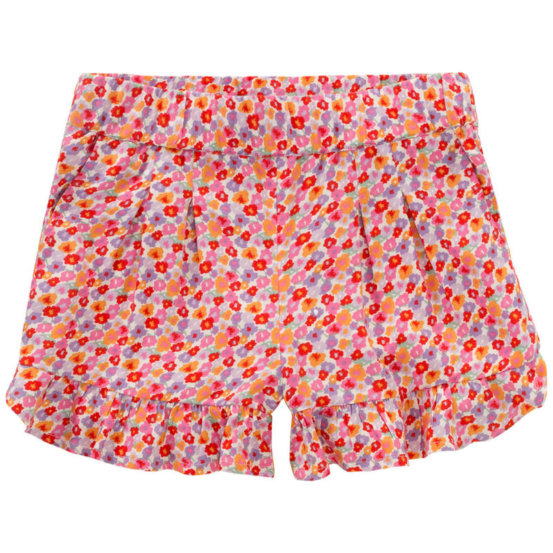 Mädchen Shorts mit Blumen-Allover (Nur online)