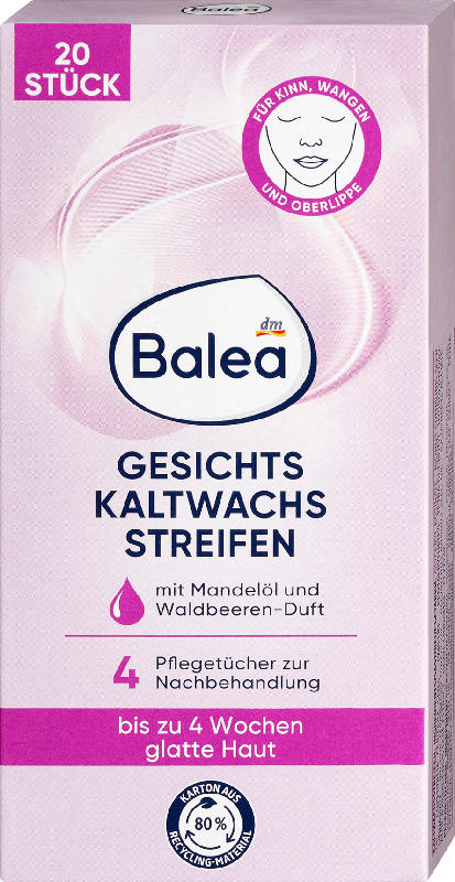 Balea Kaltwachsstreifen Gesicht