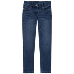 Mädchen Slim-Jeans mit verstellbarem Bund