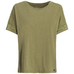 Damen T-Shirt mit grober Spitze