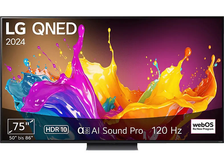 LG Electronics 75QNED86T6A 75 Zoll 4K QNED AI Smart TV; LED TV