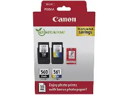 Canon PG-560/CL-561 Tintenpatrone und Fotopapier
