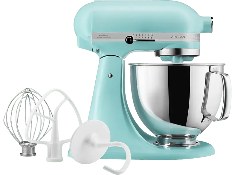 Kitchen Aid 5KSM125EMI Artisan Küchenmaschine Mineral Water (Rührschüsselkapazität: 4,8 l, 300 Watt)