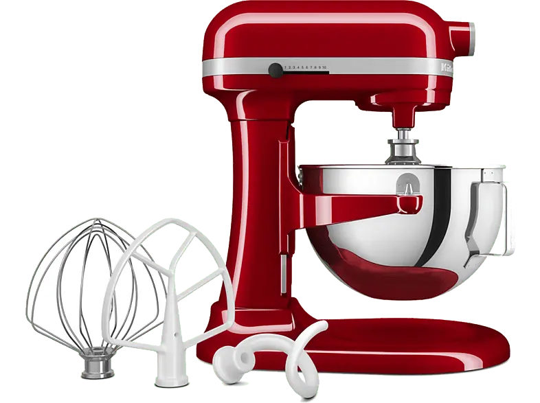 Kitchen Aid 5 KSM 55 SXXEER Heavy Duty Küchenmaschine Empire Rot (Rührschüsselkapazität: 5,2 l, 375 Watt)