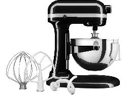 Kitchen Aid 5 KSM 55 SXXEOB Heavy Duty Küchenmaschine Onyx Schwarz (Rührschüsselkapazität: 5,2 l, 375 Watt)