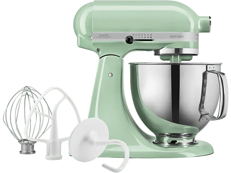 Kitchen Aid 5KSM125EPT Artisan Küchenmaschine Pistazie (Rührschüsselkapazität: 4,8 l, 300 Watt)