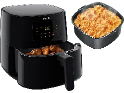 Philips HD9270/93 3000 Series Airfryer XL Heißluftfritteuse mit zusätzlichem Back-Kit (6,2 l, 2000 Watt, Schwarz)