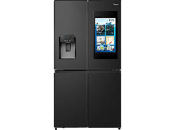 Hisense RQ760N4IFE Multi Door Side by Side, Kühl- und Gefrierkombination (577 l, E, 1785 mm hoch, No Frost (verminderte Eisbildung), Schwarz)